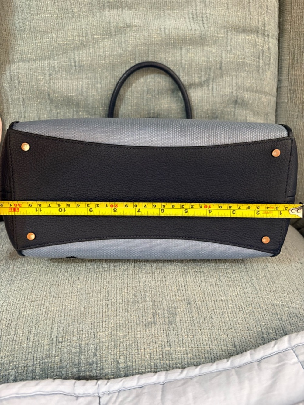 kate spade Leila Blue Floral Embroidered Top-Handle Bag with Crossbody Strap EUC - Picture 16 of 16